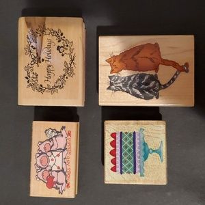Fun Wood Ink Stamps